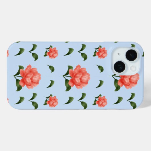 Flower case phone (Achterkant (horizontaal))