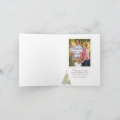 Flower Christmas Tree Famille Carte photo Modèle (Intérieur)