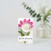 Flower Coffee Event Planning Carte de visite moder (Debout devant)