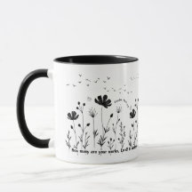 Flower Coffee Mok - 11oz, Bloemen op Aarde Mok