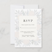Flower corner mariage élégant RSVP design (Devant)