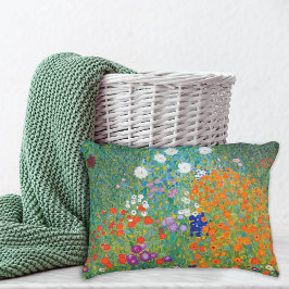 Flower Cottage Garden Landschap Gustav Klimt Decoratief Kussen