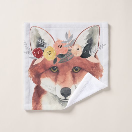 Flower Crown Forester Fox (Gant de toilette)