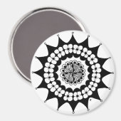 Flower Crown Zen Mandala Magneet (Voorkant / Achterkant)