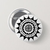 Flower Crown Zen Mandala Ronde Button 5,7 Cm (Voorkant /achterkant)