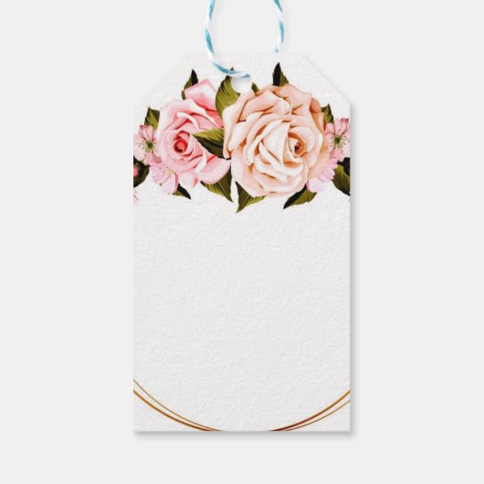 Flower Custom Gift Label Cadeaulabel (Achterkant)