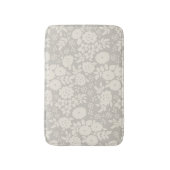 Flower Daisy  Pattern Grijze Badmat (Voorkant Verticaal)