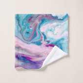 Flower de marbre de couleurs (Gant de toilette)