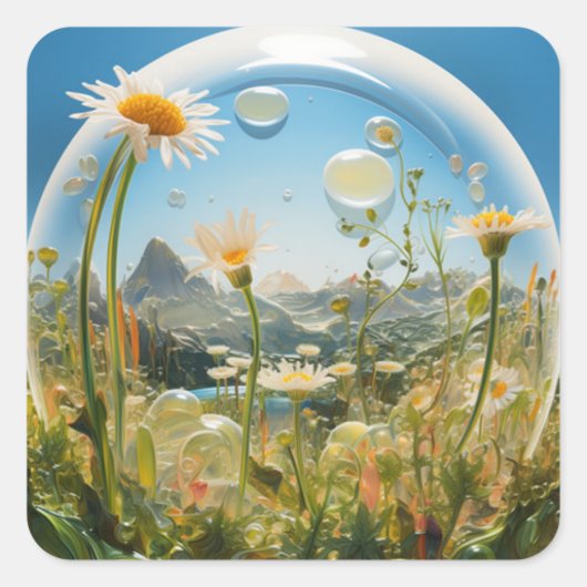 Flower Design sticker (Voorkant)