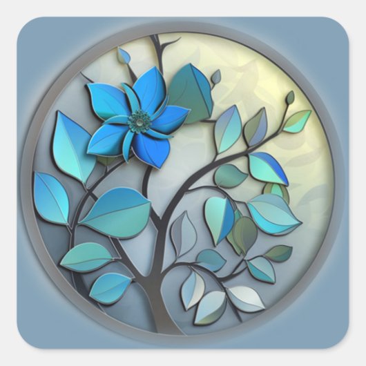 Flower design sticker (Voorkant)