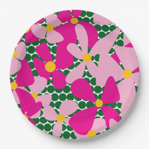 Flower Doodle Sierkussen Papieren Bordje