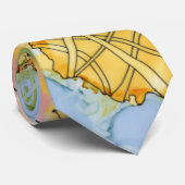 Flower Doodle Stropdas (Opgerold)