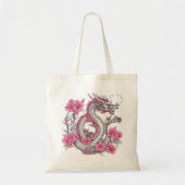 Flower Dragon Canvas tas (Voorkant)