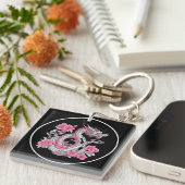 Flower Dragon Sleutelhanger (Voorkant Rechts)