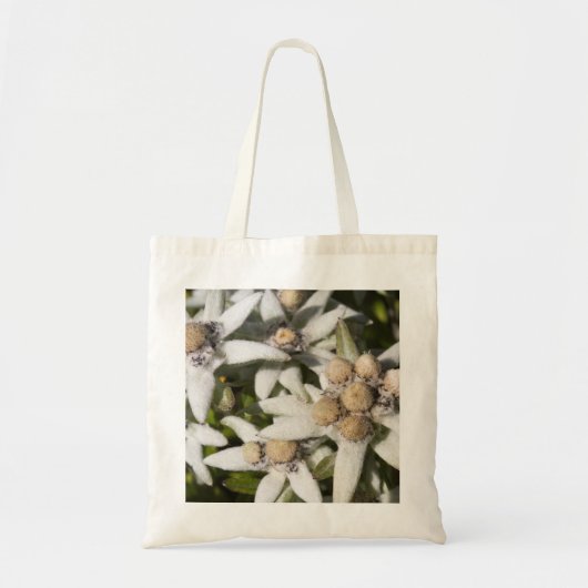 Flower Edelweiss Canvas tas (Voorkant)