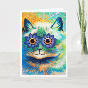 Flower Eyes Cat, Louis Wain Kaart