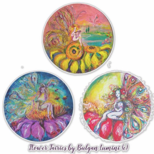 FLOWER FAIRIES Fantasy Collectie Sticker (Voorkant)