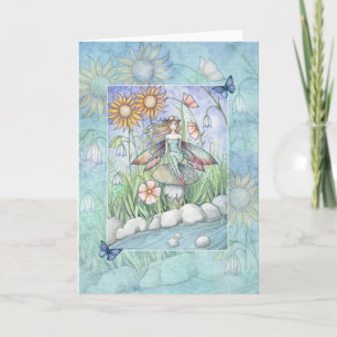 Flower Fairy Art Kaart, Notecard door Molly Harris Kaart