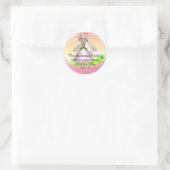 Flower Fairy Design 1 retouradreslabels Ronde Sticker (Tas)