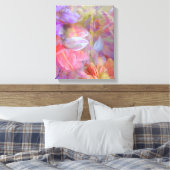 Flower Fairy dubbele belichting fantasy kunst Canvas Afdruk (Insitu (Slaapkamer))
