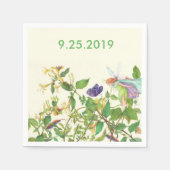 Flower Fairy etherische Waterverf Custom Servetten (Voorkant)