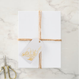 Flower Fairy Foil Gift Tag for Small Business