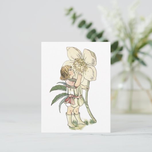 Flower Fairy gevouwen Briefkaart (Staand voorkant)