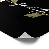 Flower Faith God Cursive Writing Jesus Cross Art O Poster (Hoek)
