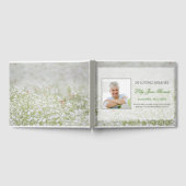 Flower Field Funeral Livre d'invité Memorial Keeps (Complet)