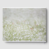 Flower Field Funeral Livre d'invité Memorial Keeps (Verso)