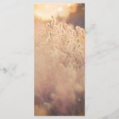 Flower Field Rustic Mariage campagnard Menu (Dos)