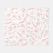 flower fleece deken (Voorkant (Horizontaal))
