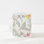 Flower Frosted Glass Mok (Voorkant links)