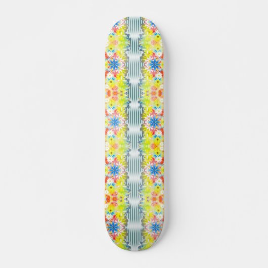 Flower Fusion (Skateboard Deck) Skateboard (Voorkant)