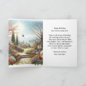 Flower Garden Bonne Carte de voeux d'anniversaire (Intérieur)