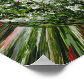 Flower Garden Energies Bloemen Abstracte Kunst Poster (Hoek)