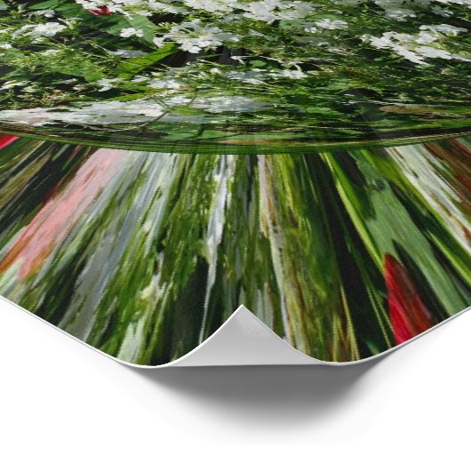 Flower Garden Energies Bloemen Abstracte Kunst Poster (Hoek)