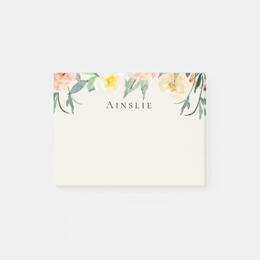 Flower Garden gepersonaliseerde Post-it Notes (Voorkant)