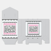 Flower Garden Grey Bedankdoosjes (Ongevouwen)