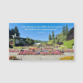 Flower Gardens Give Thanks Inspiring Quote Magnet