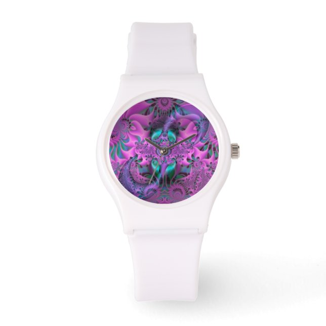Flower Gardens Psychedelic Horloge (Voorkant)