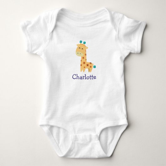 Flower Giraffe Bodysuit (Voorkant)