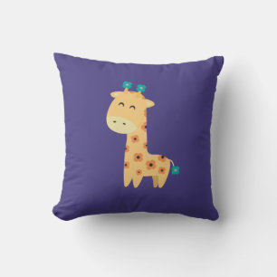 Flower Giraffe Sierkussen