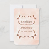 Flower Girl Invitation Floral Blue Watercolor (Dos)