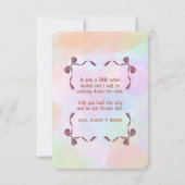 Flower Girl Invitation Floral Blue Watercolor (Dos)