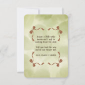 Flower Girl Invitation Floral Green Watercolor (Dos)
