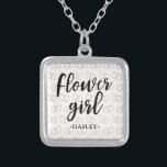 Flower Girl Mariage anneau Motif et nom Collier<br><div class="desc">Flower Girl Mariage anneau Motif et nom collier.</div>