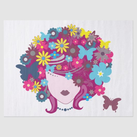 Flower Girl tissue papier (Voorkant)