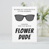 Flower guy-kaartje (Staand voorkant)