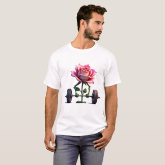 Flower gym T-shirt ontwerp
